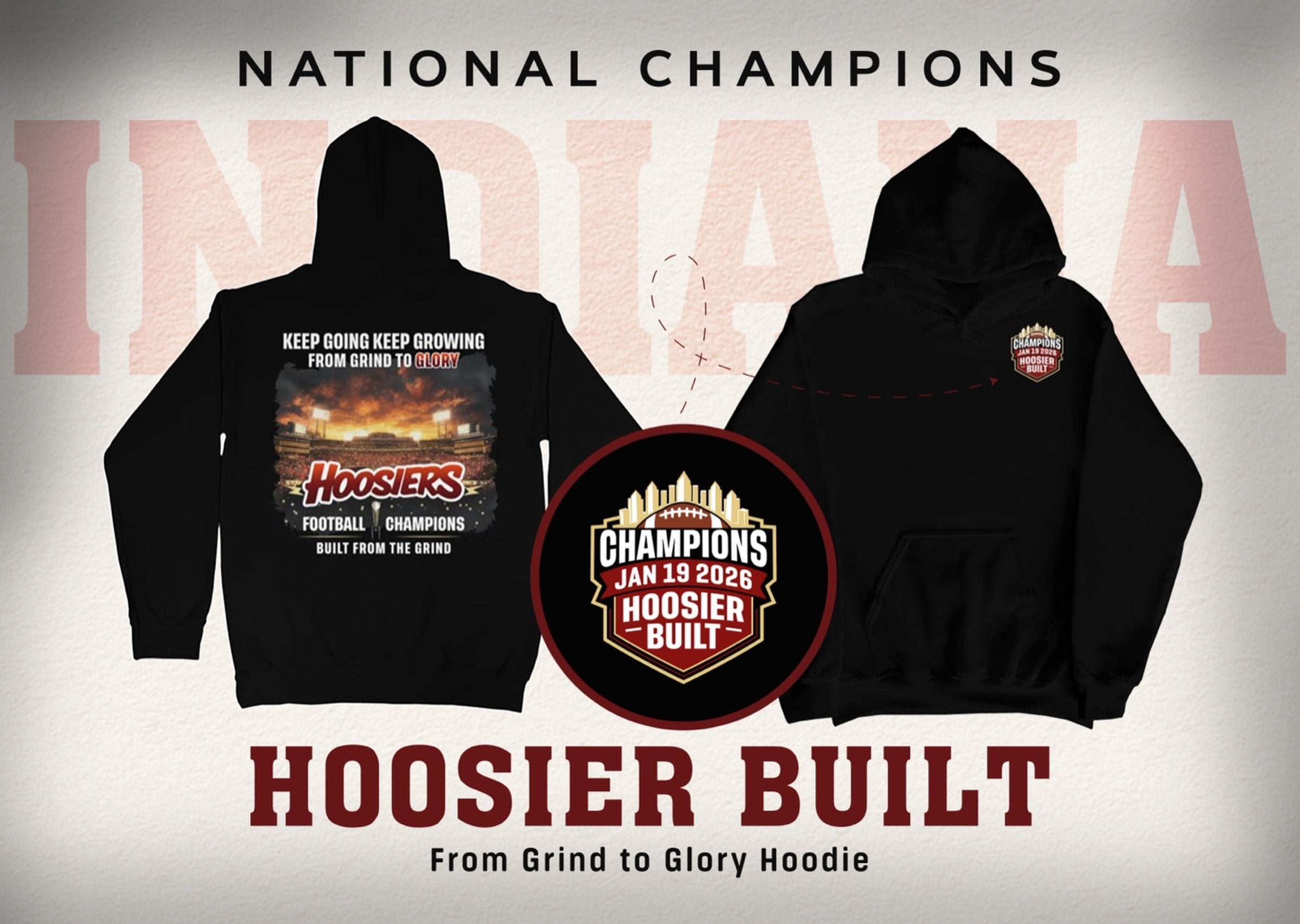 Grind to Glory Hoodie (Championship Date Hoodie)